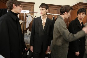 Backstage at Lemaire Men's RTW Fall 2016