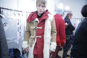 Backstage at Sacai Men's RTW 2016