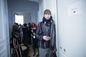 Backstage at Sacai Men's RTW 2016
