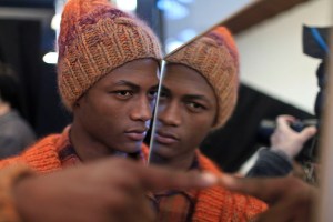 Backstage at Missoni Men's Fall 2016