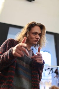 Backstage at Missoni Men's Fall 2016