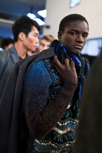 Backstage at Missoni Men's Fall 2016