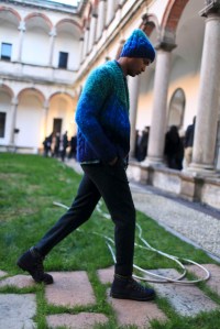 Backstage at Missoni Men's Fall 2016