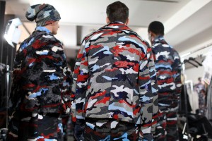 Backstage at Moncler Gamme Bleu Men's Fall 2016