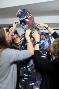 Backstage at Moncler Gamme Bleu Men's Fall 2016