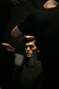 Backstage at Christopher Raeburn Men's Fall 2016
