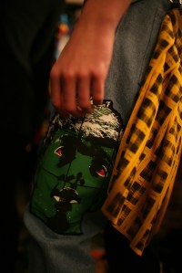 Backstage at Moschino Men's Fall 2016