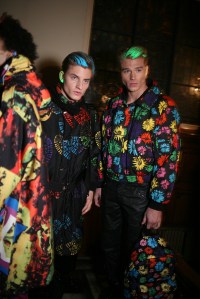 Backstage at Moschino Men's Fall 2016