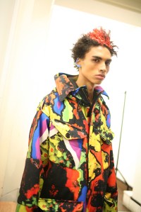 Backstage at Moschino Men's Fall 2016