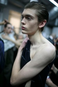 Backstage at Lucio Vanotti Men's Fall 2016