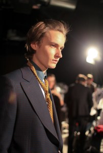 Backstage at Canali Men's Fall 2016