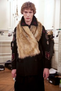 Backstage at Dries Van Noten Men's Fall 2016