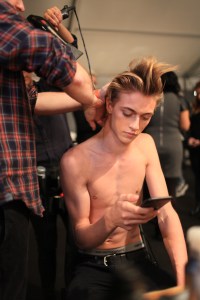 Backstage at Dsquared2 Men's Fall 2016