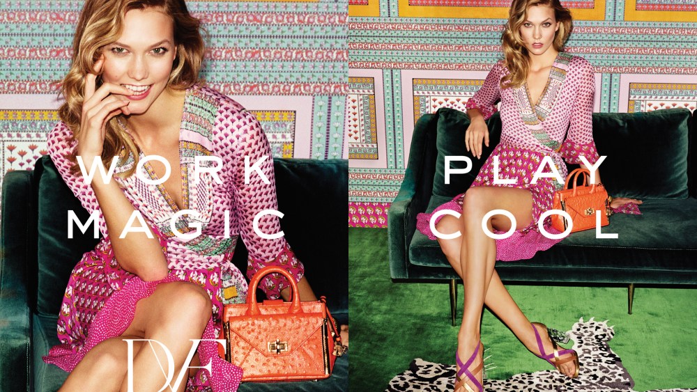 Karlie Kloss featured in Diane von Furstenberg's spring '16 campaign.