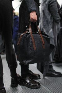 Backstage at Giorgio Armani Men's Fall 2016