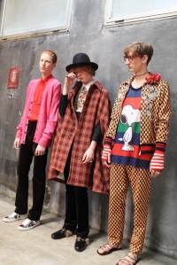 Backstage at Gucci Men's RTW Fall 2016