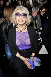 Amanda Lear Front Row at Jean Paul Gaultier Couture Spring 2016