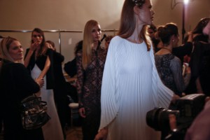 Backstage at Alexis Mabille Spring 2016 Couture