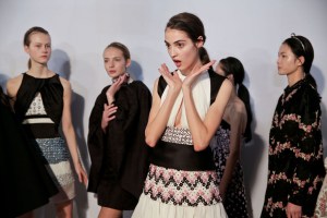 Backstage at Giambattista Valli Spring 2016 Couture