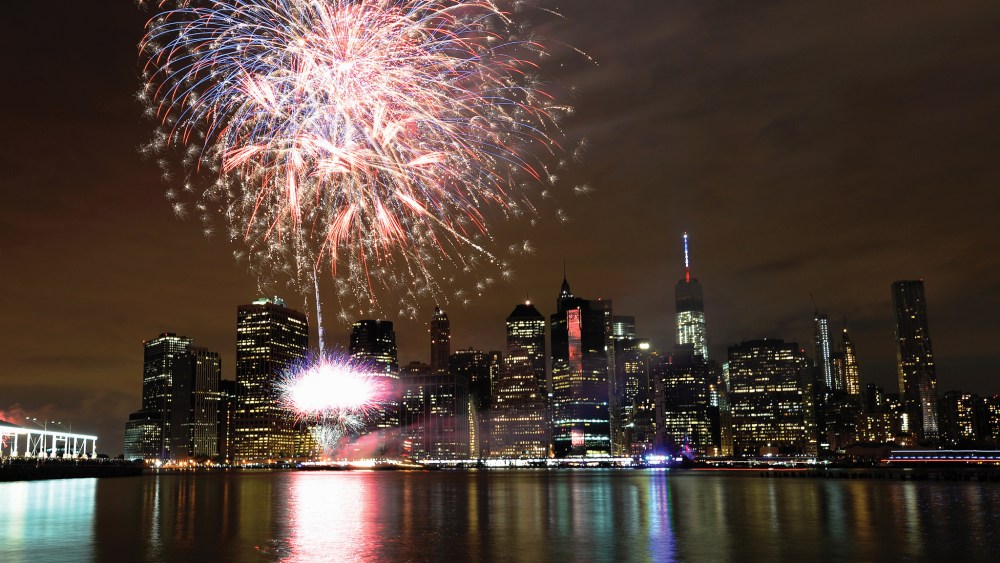 Macy's annual 4th of July fireworks.