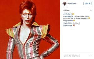 @henryholland on on David Bowie death