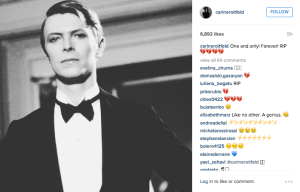 @carineroitfeld on David Bowie death