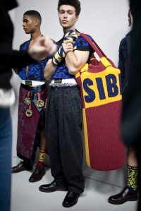 Backstage at Sibling Men's Fall 2016