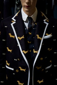 Backstage at Thom Browne Men's Fall 2016