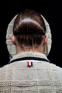 Backstage at Thom Browne Men's Fall 2016