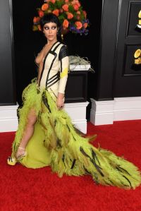 LOS ANGELES, CALIFORNIA - MARCH 14: Doja Cat attends the 63rd Annual GRAMMY Awards at Los Angeles Convention Center on March 14, 2021 in Los Angeles, California. (Photo by Kevin Mazur/Getty Images for The Recording Academy )