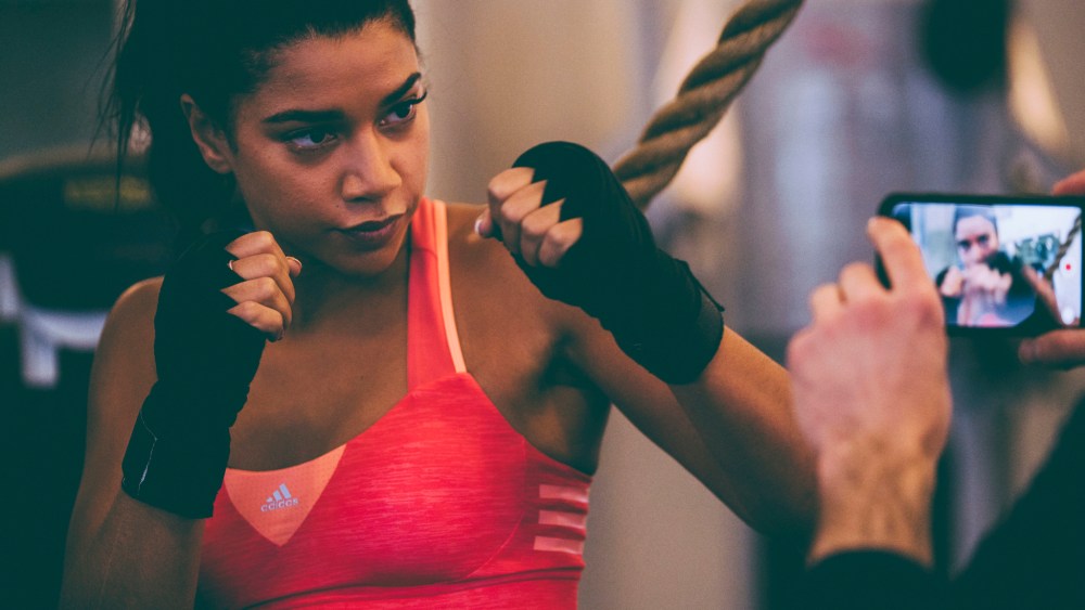 Hannah Bronfman in the "I'm Here to Create" Adidas campaign.