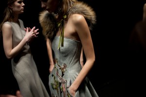 Backstage at Alberta Ferretti Fall 2016