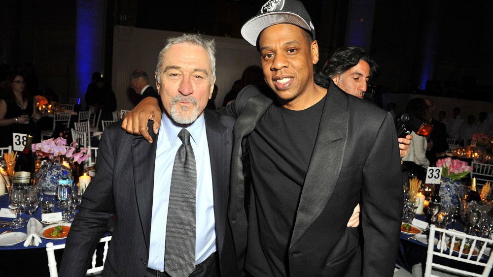 Robert De Niro and Jay Z amfAR gala, Inside, Cipriani Wall Street, New York, America - 10 Feb 2016