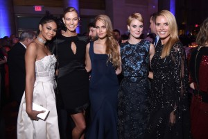 Chanel Iman, Karlie Kloss, Elena Carriere, Kim Hnizdo and Heidi Klum