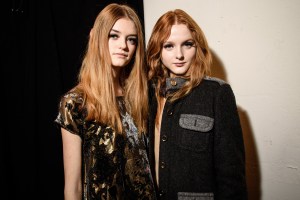 Backstage at Anna Sui RTW Fall 2016