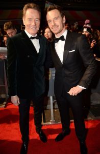 Bryan Cranston Michael Fassbender Burberry Green Carpet Challenge