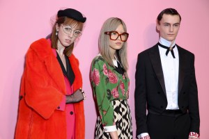 Backstage at Gucci Fall 2016