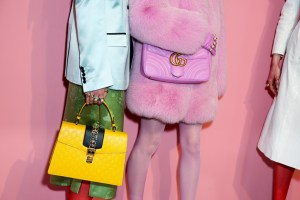 Backstage at Gucci Fall 2016