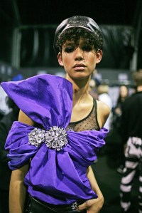 Backstage at Moschino Fall 2016