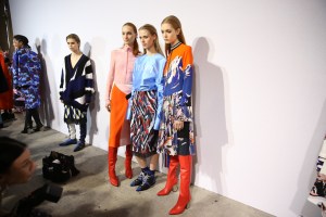 Backstage at Emilio Pucci RTW Fall 2016