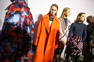 Backstage at Emilio Pucci RTW Fall 2016