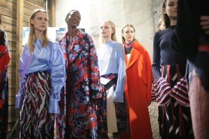Backstage at Emilio Pucci RTW Fall 2016