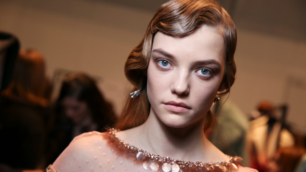 Backstage at Blumarine Fall 2016