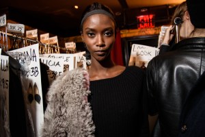 Backstage at Backstage at Brandon Maxwell RTW Fall 2016