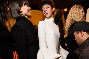 Backstage at Backstage at Brandon Maxwell RTW Fall 2016