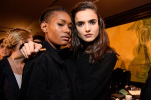 Backstage at Backstage at Brandon Maxwell RTW Fall 2016