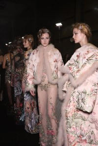 Backstage at Alexander McQueen RTW Fall 2016