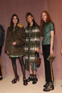 Backstage at Burberry RTW Fall 2016