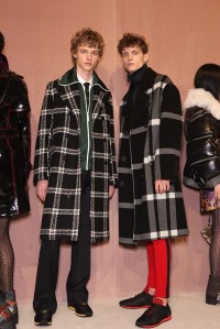 Backstage at Burberry RTW Fall 2016