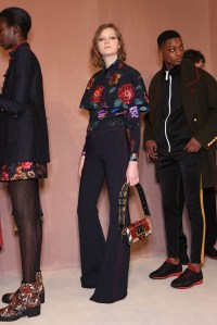 Backstage at Burberry RTW Fall 2016